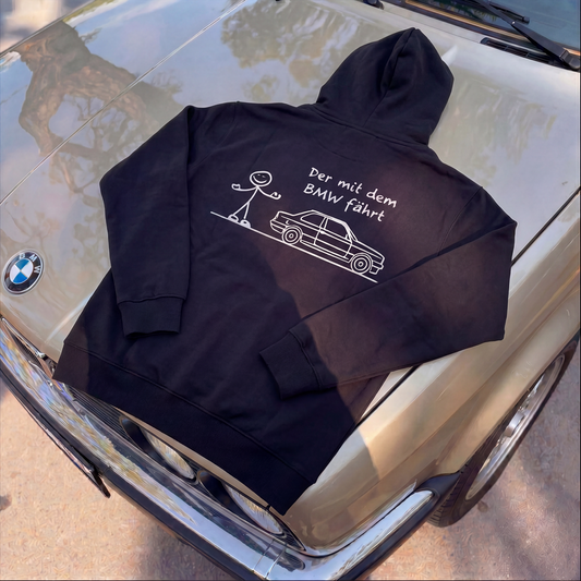 Der BMW Fährt Backprint Hoodie