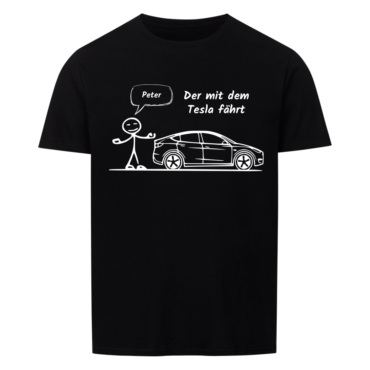 Personalisiertes T-Shirt Tesla