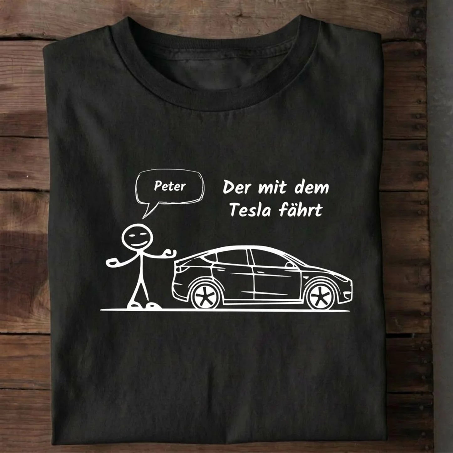 Personalisiertes T-Shirt Tesla